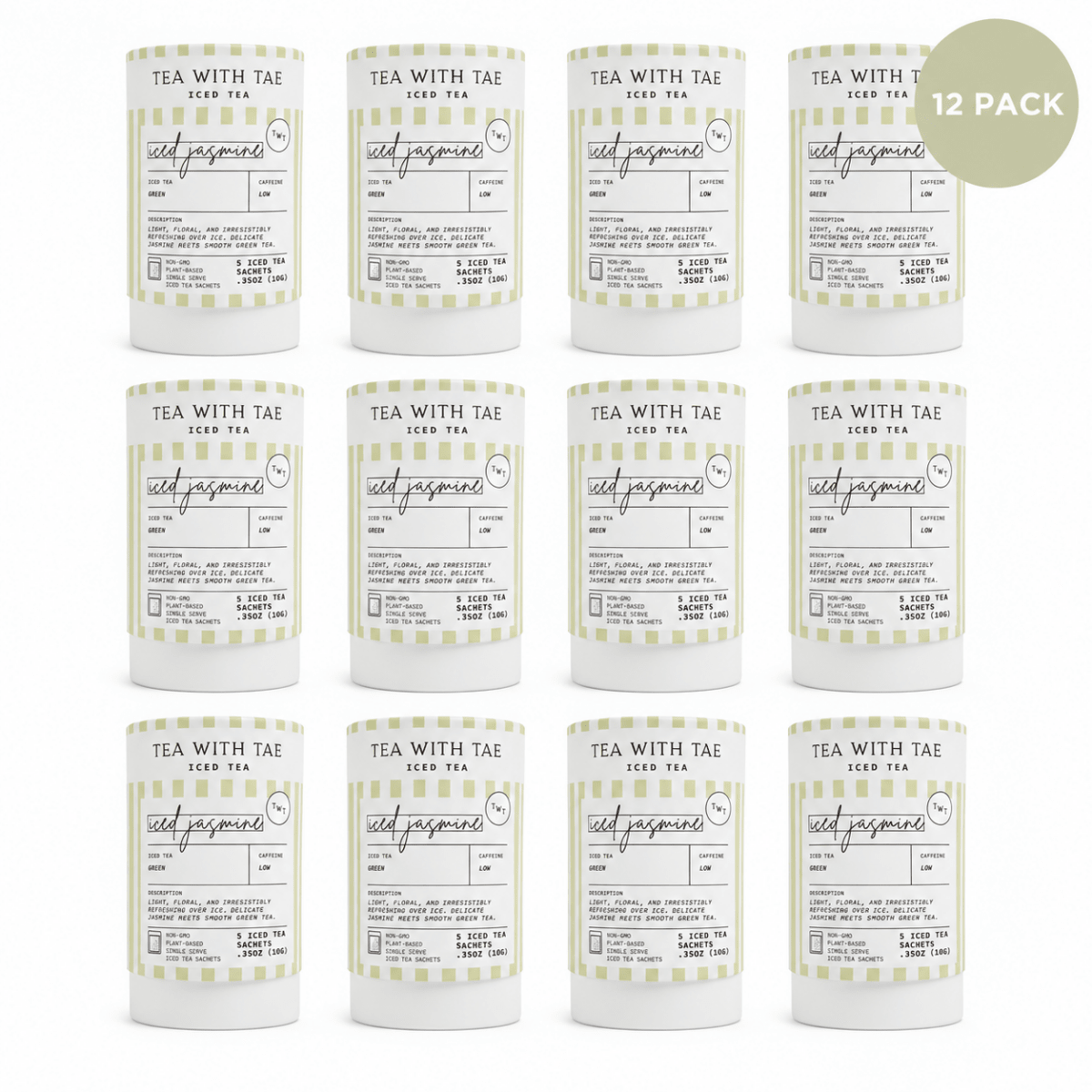 Jasmine Green Iced Mini Tea Tube (5 iced sachets)