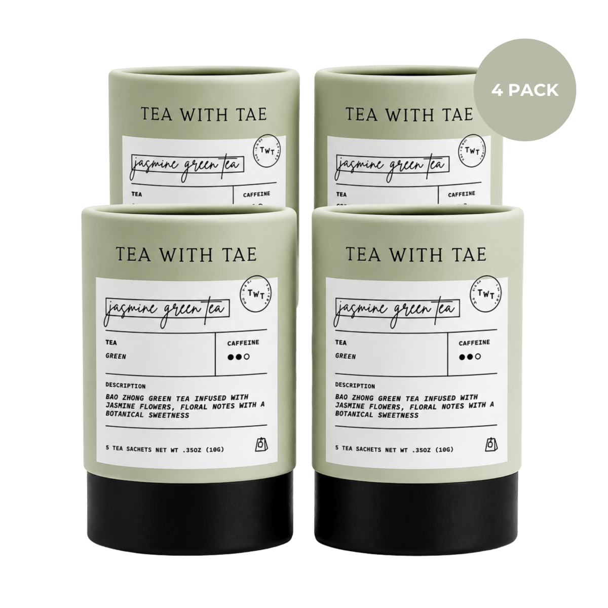Jasmine Green Tea Mini Tea Tube (5 tea bags)