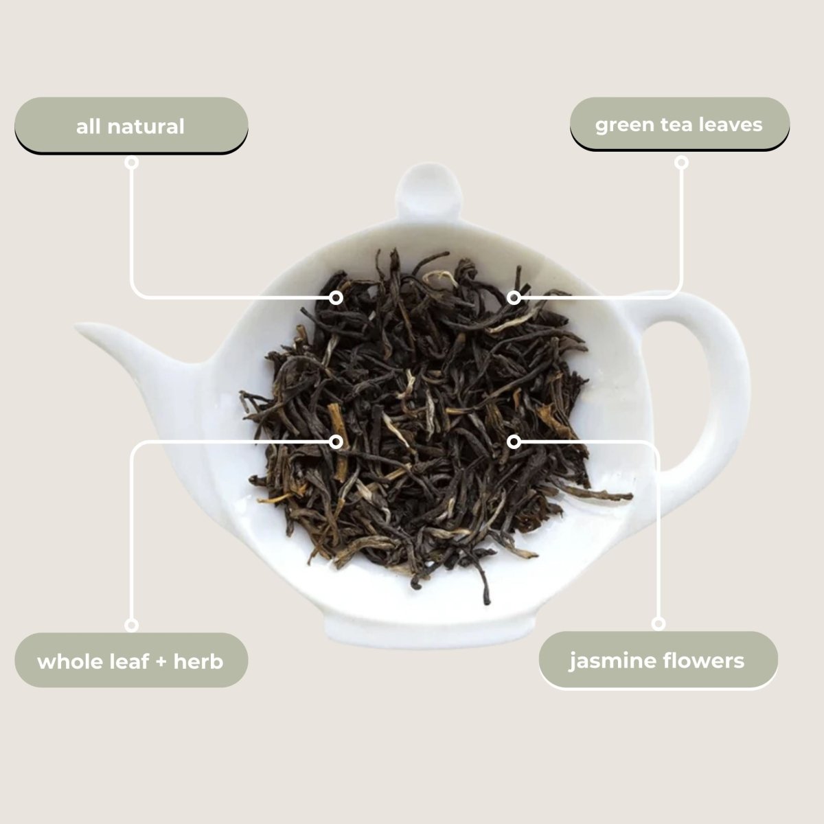 Jasmine Green Tea Mini Tea Tube (5 tea bags)