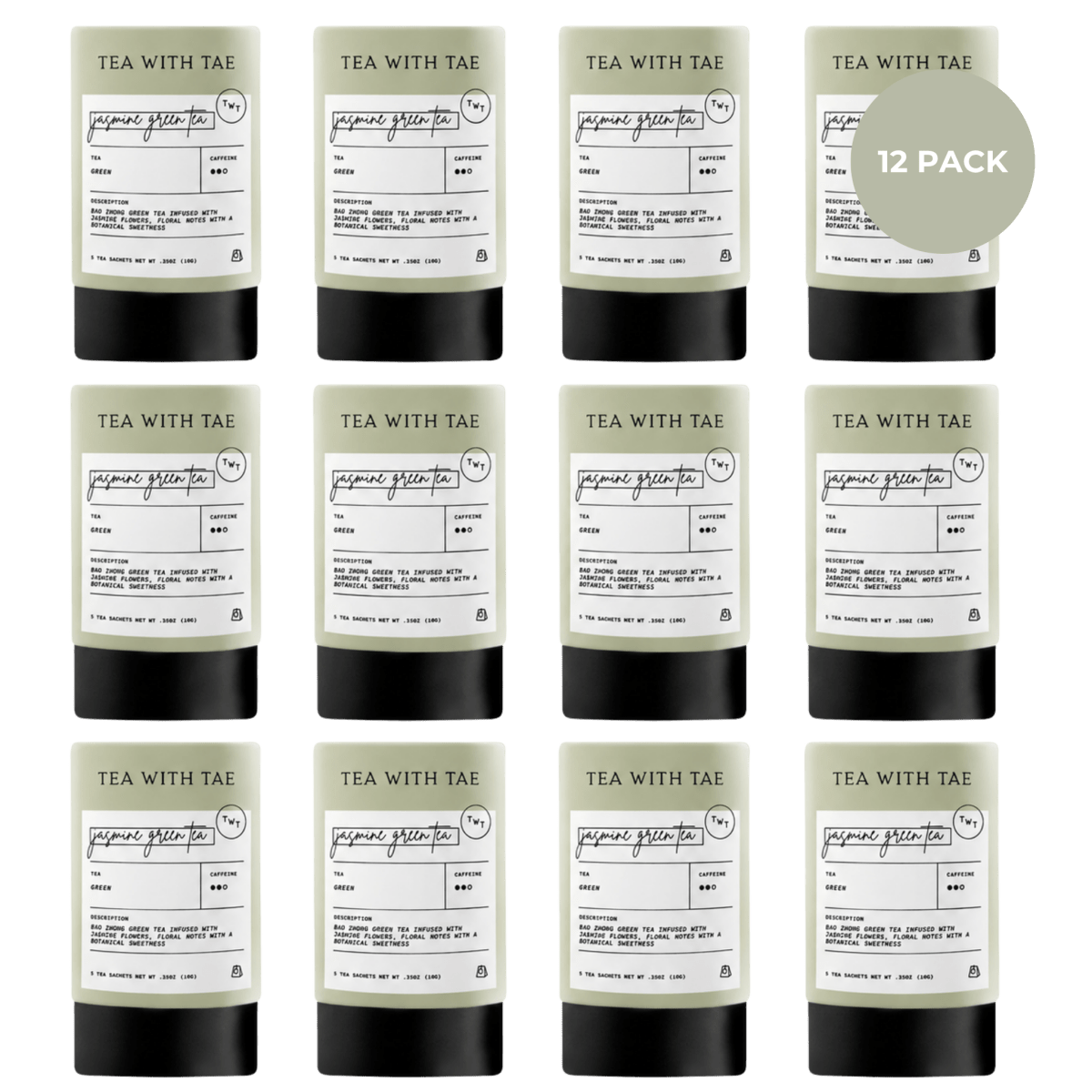 Jasmine Green Tea Mini Tea Tube (5 tea bags)