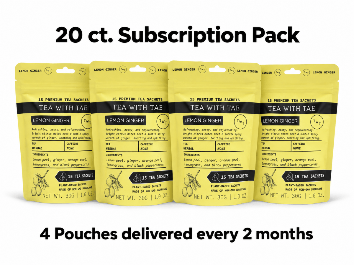 Lemon Ginger Hot Tea  Pouch