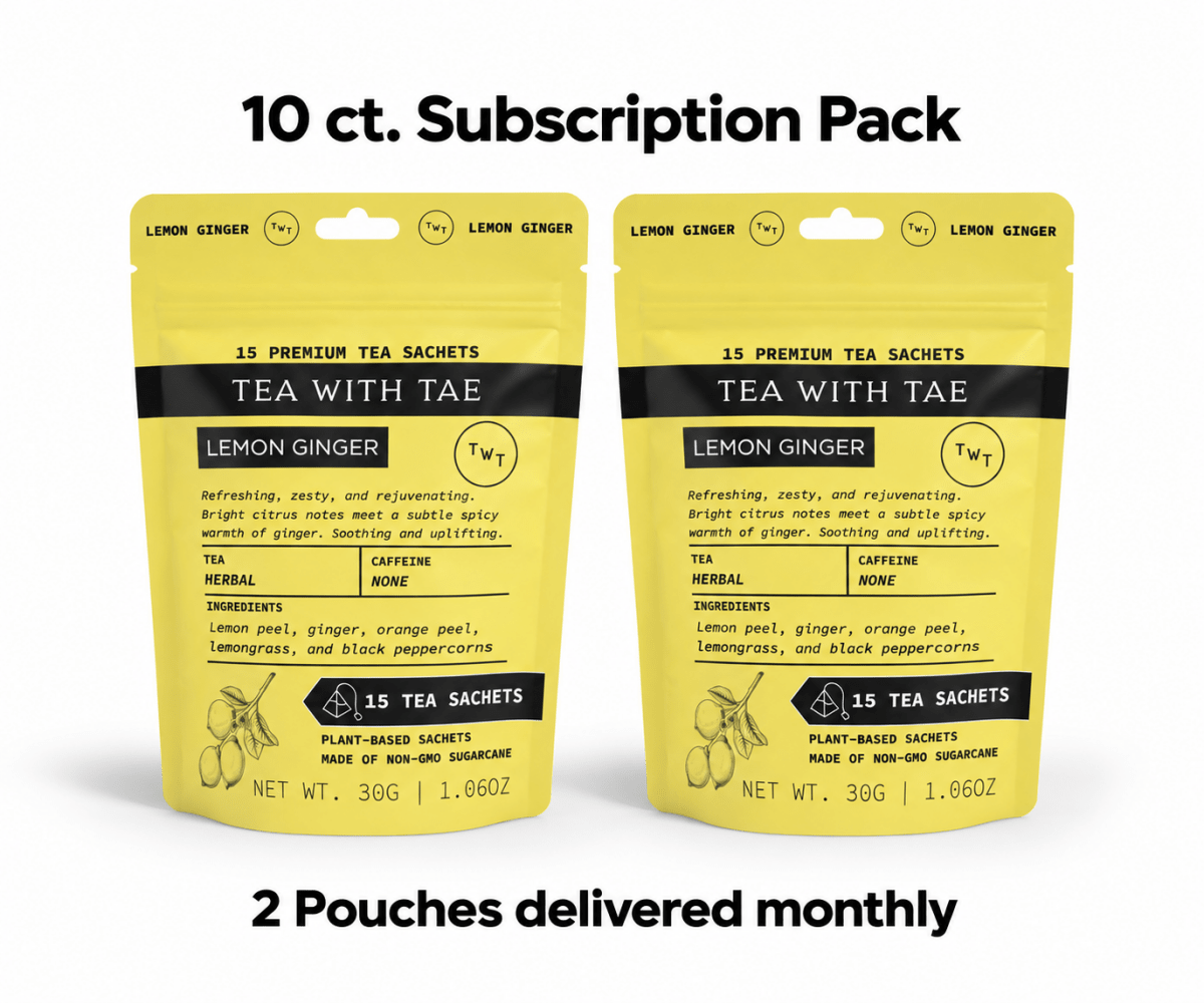 Lemon Ginger Hot Tea  Pouch
