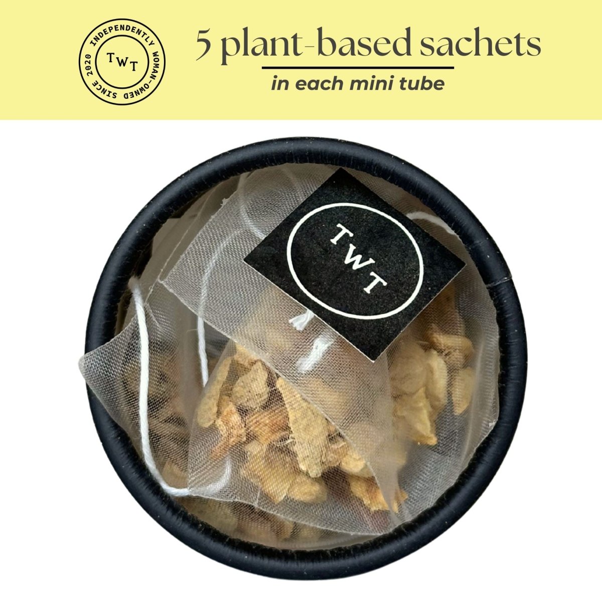 Lemon Ginger Mini Tea Tube (5 tea bags)