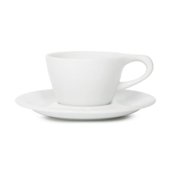Lino Single Cappuccino Cup & Saucer - White (5oz/148ml)