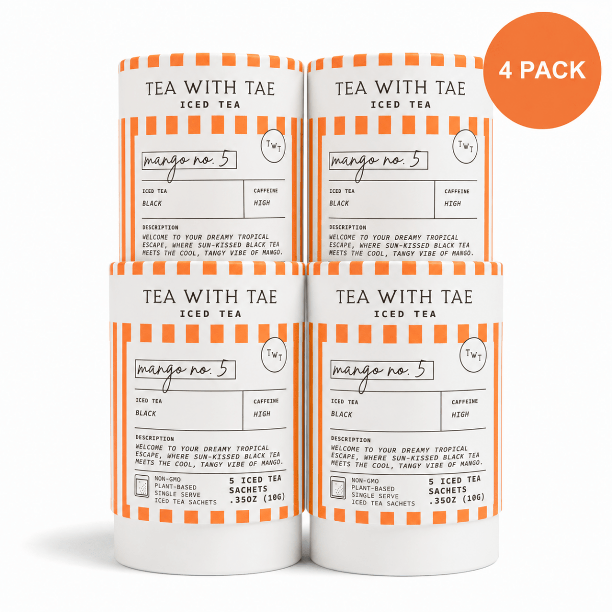 Mango No. 5 Iced Black Mini Tea Tube (5 iced sachets)