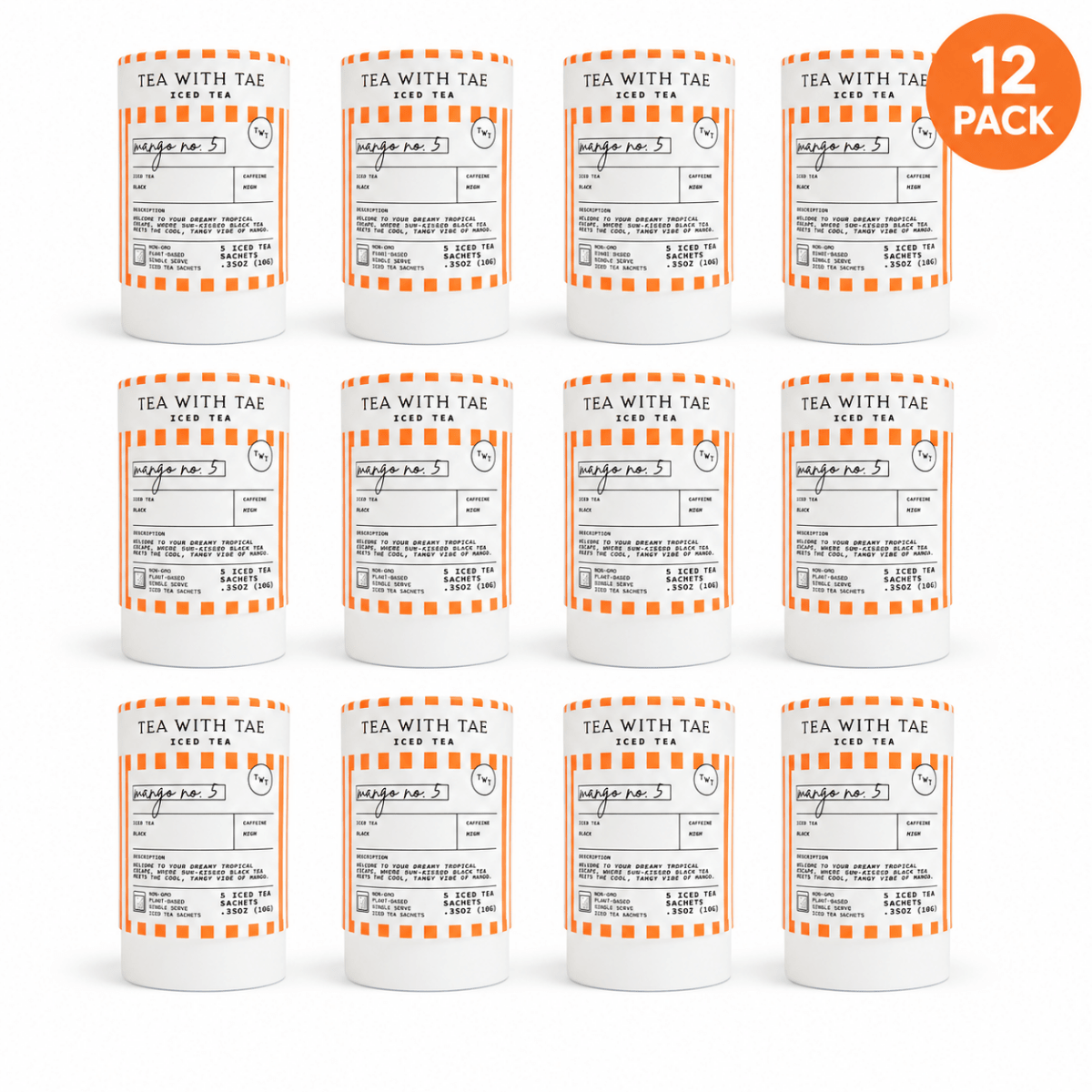 Mango No. 5 Iced Black Mini Tea Tube (5 iced sachets)