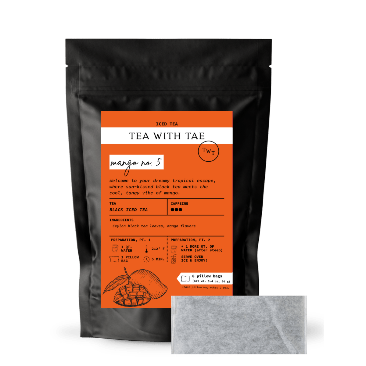 Mango No. 5 Iced Black Tea pouch