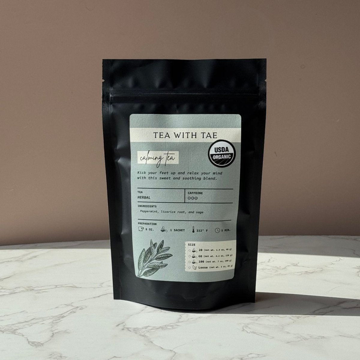 Organic Calming Tea Pouch