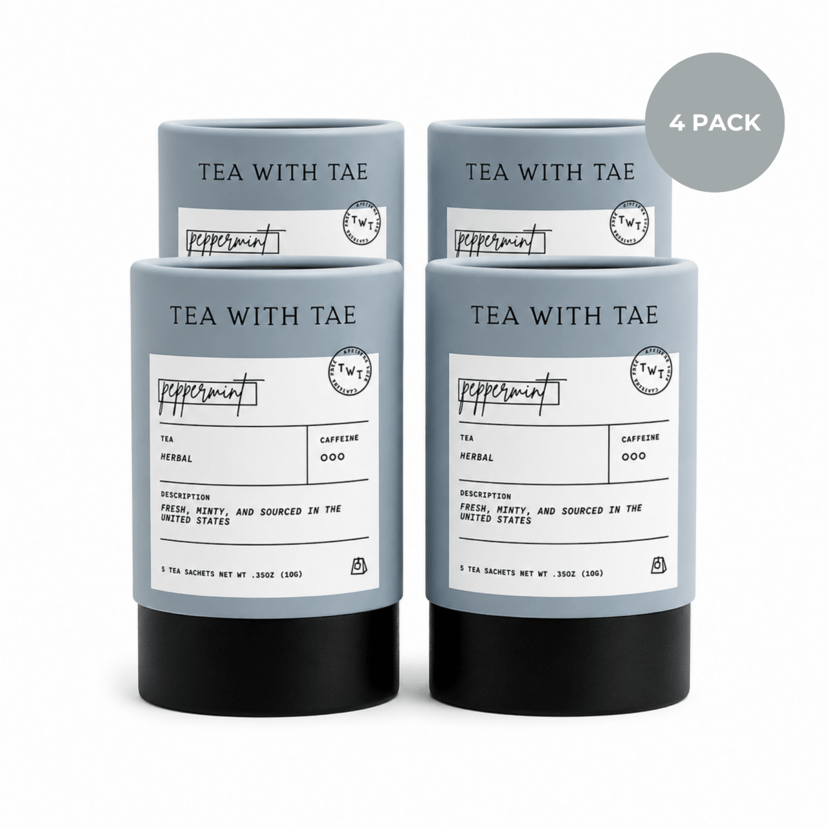 Peppermint Mini Tea Tube (5 tea bags)
