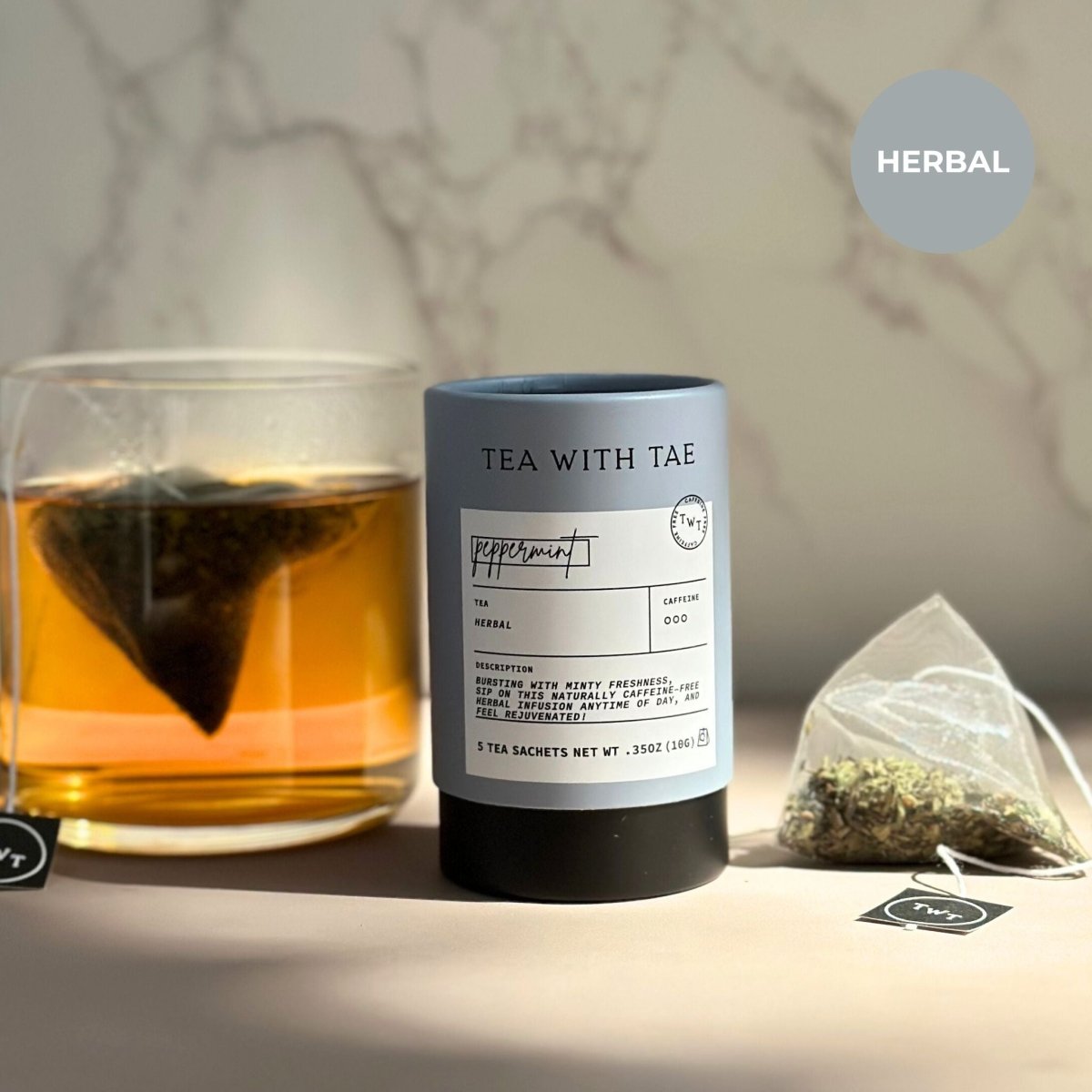 Peppermint Mini Tea Tube (5 tea bags)