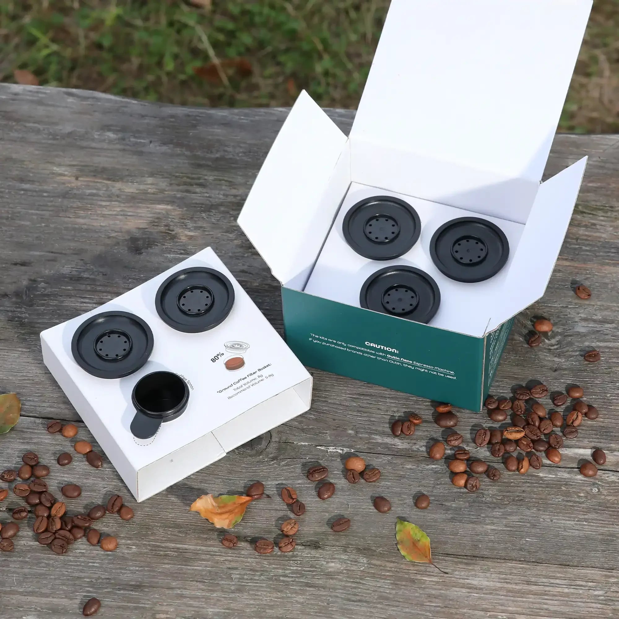 Nano Portable Espresso Machine Filter Baskets Kit (6g-8g)