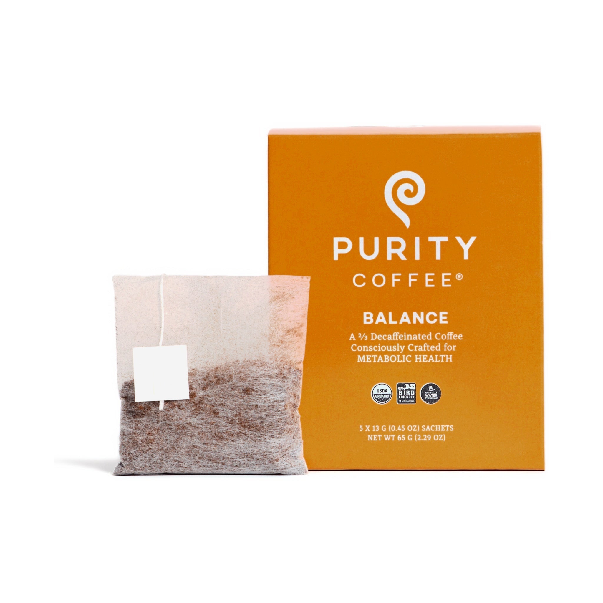 BALANCE: ²/₃ Decaf Single-Serve Pocket Purity™