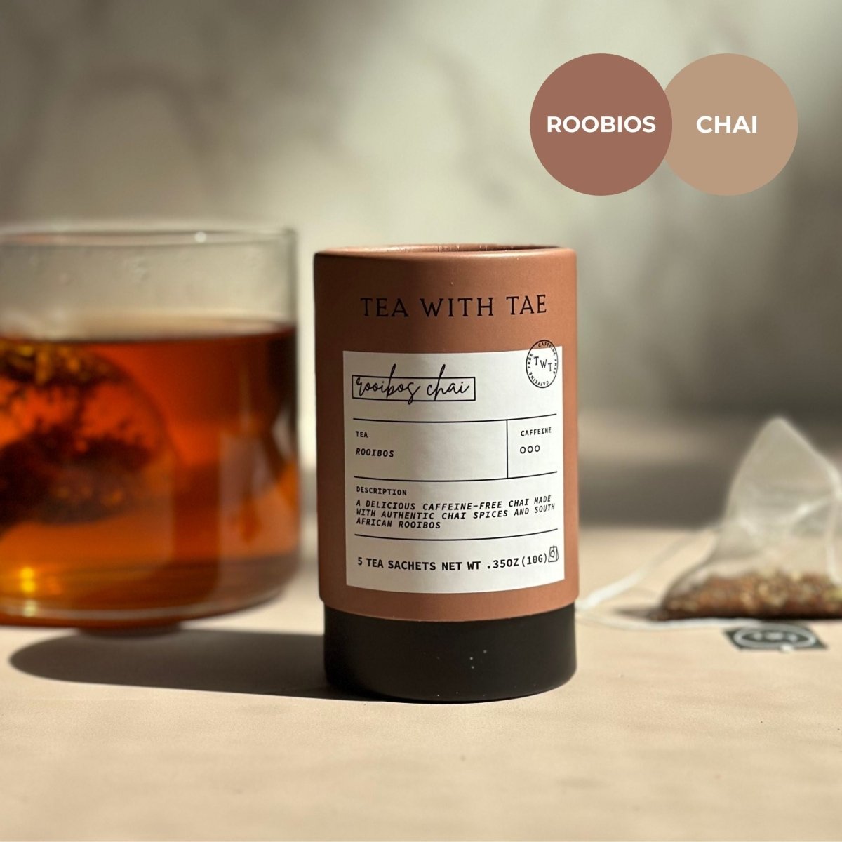 Rooibos Chai Mini Tea Tube (5 tea bags)