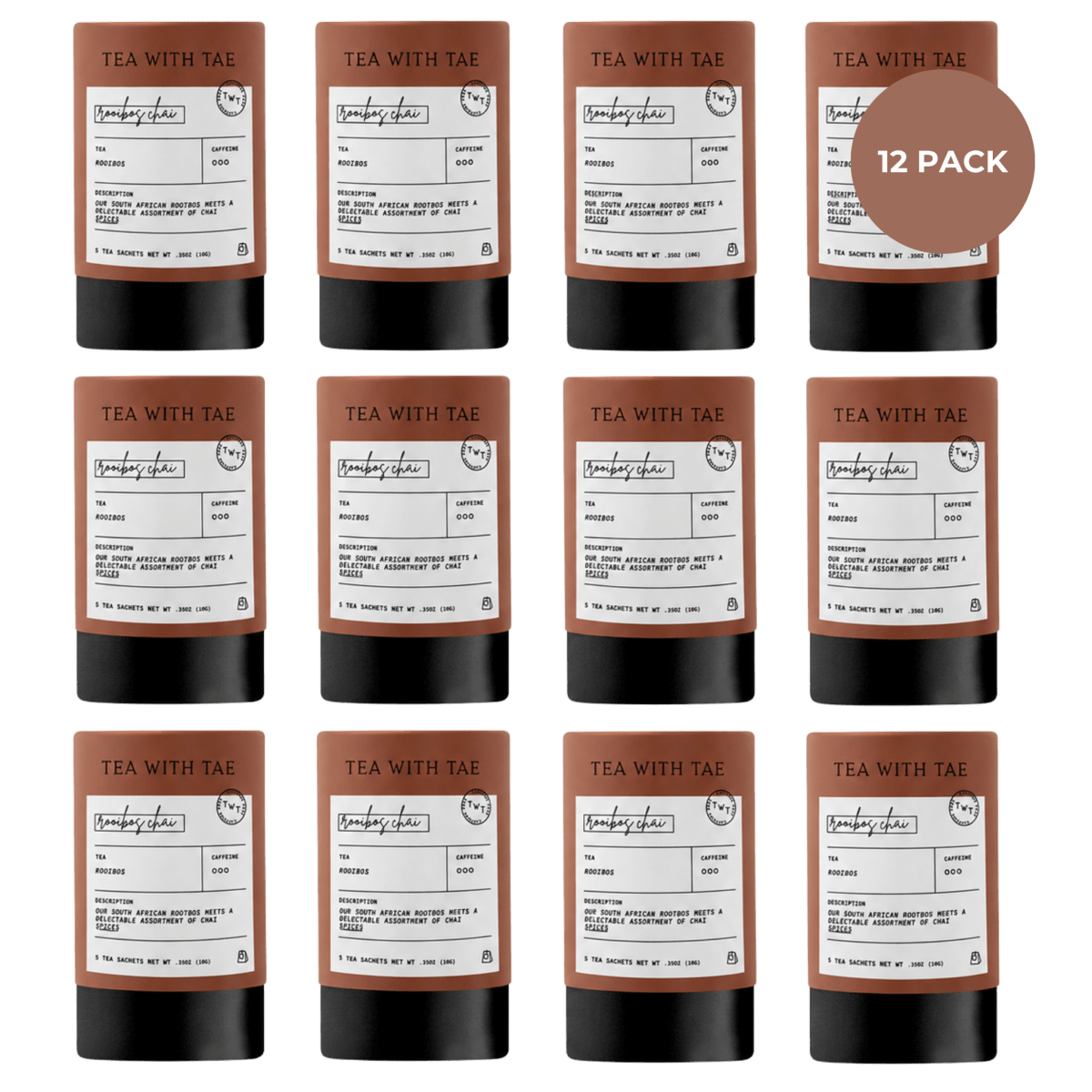 Rooibos Chai Mini Tea Tube (5 tea bags)