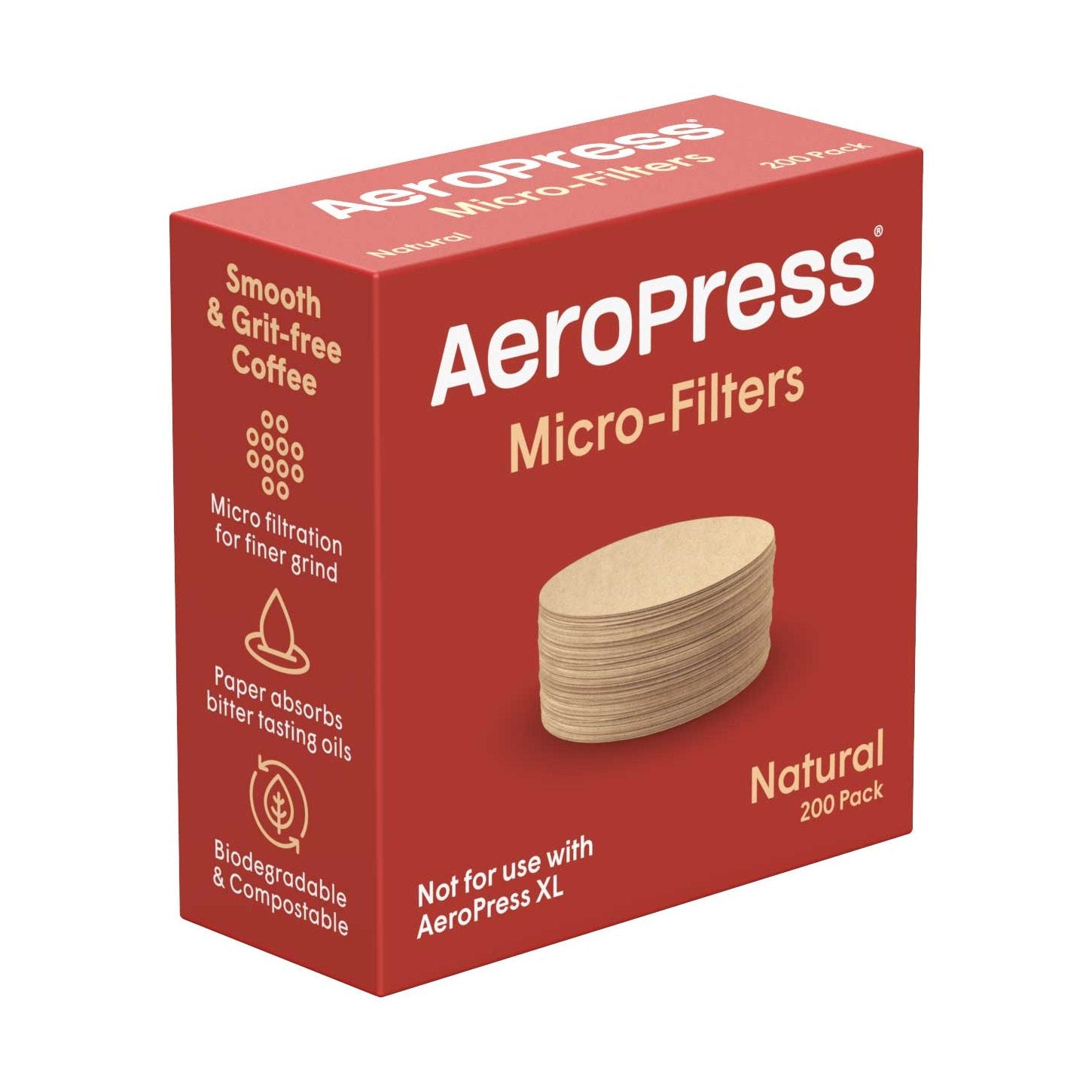 AeroPress Standard Natural Paper Micro-Filters (200 ct)