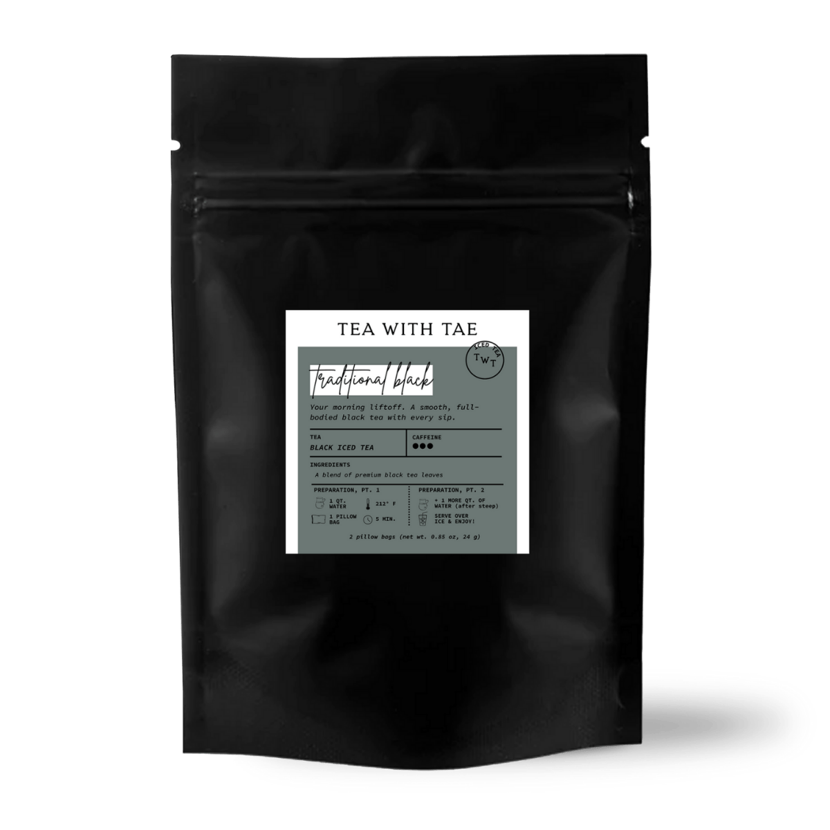 Traditional Iced Black Tea Sampler Pouch (2 Pillow Bags)