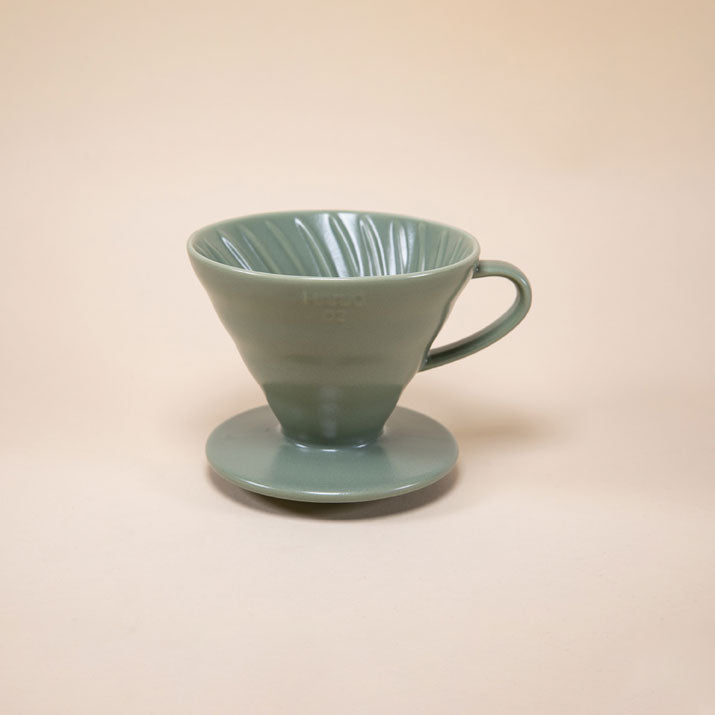 V60 Ceramic Coffee Dripper 02 - Oil Green