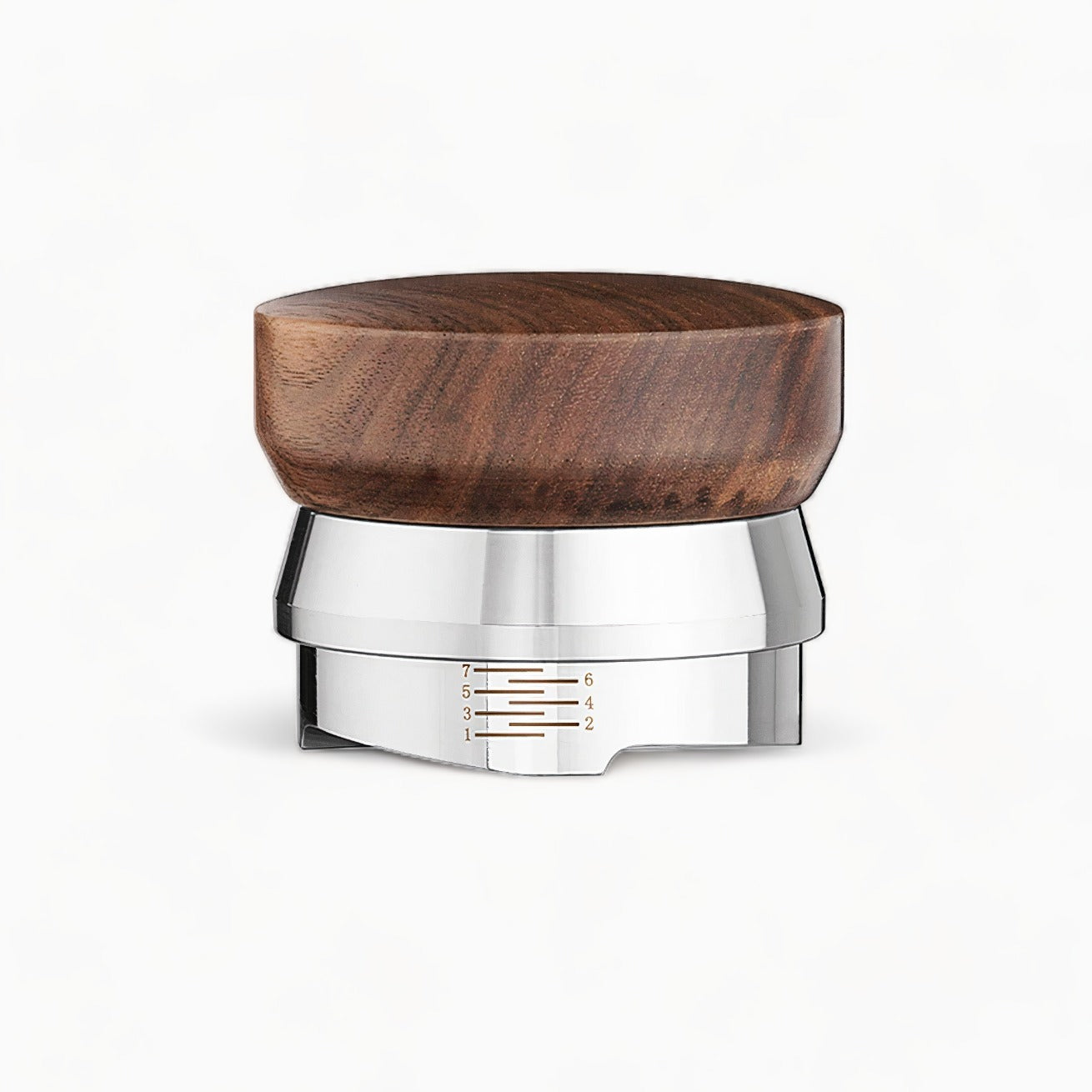 Espresso Distributor with Walnut Handle