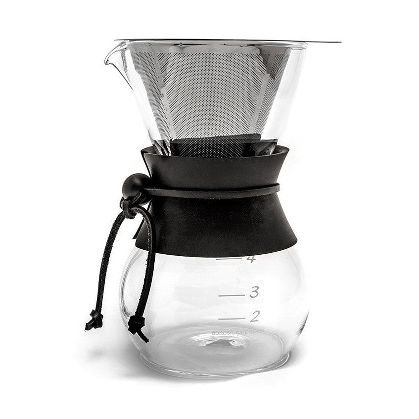 Yama Glass Drip Pot Kit w/ Heat Sleeve - 20oz