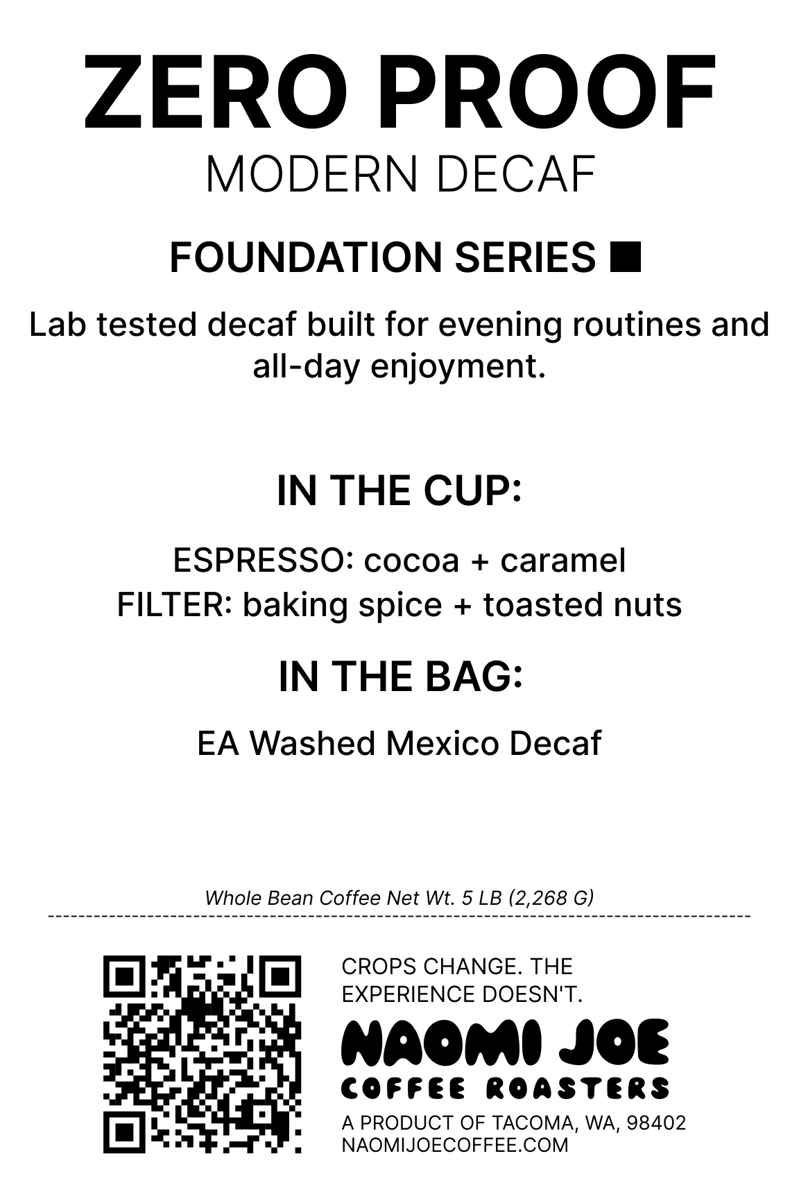 Zero Proof - Decaf - Foundation Series
